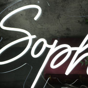 Sophie White Neon Sign