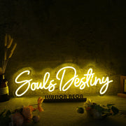 Souls Destiny Yellow Neon Sign