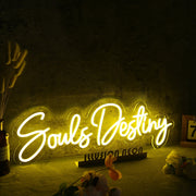 Souls Destiny Yellow Neon Sign