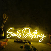 Souls Destiny Yellow Neon Sign