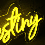 Souls Destiny Yellow Neon Sign