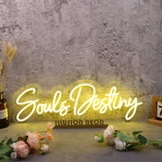 Souls Destiny Yellow Neon Sign