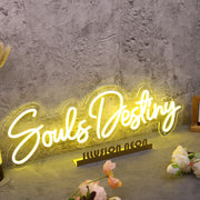 Souls Destiny Yellow Neon Sign