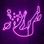 Space Head Neon Sign