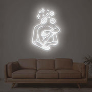 Space Hug Neon Sign