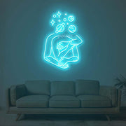 Space Hug Neon Sign