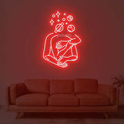 Space Hug Neon Sign