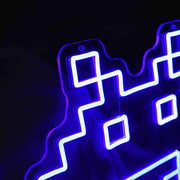 Space Invaders Retro Arcade Game Neon Sign