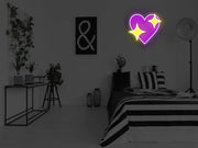 Sparkle Heart Neon Sign