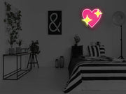 Sparkle Heart Neon Sign