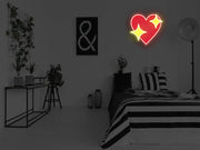 Sparkle Heart Neon Sign