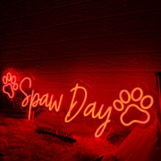 Spaw Day Red Neon Sign