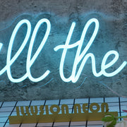 Spill The Tea Blue Neon Sign