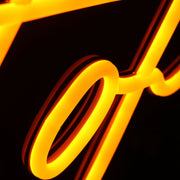 Spirit Of Bitcoin Orange Neon Sign