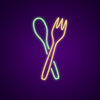 Spoon And Fork Neon Sign