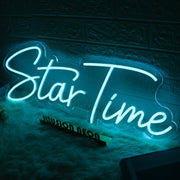 Star Time Blue Neon Sign