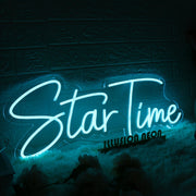 Star Time Blue Neon Sign