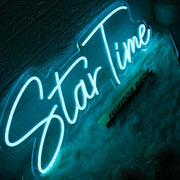 Star Time Blue Neon Sign