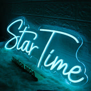 Star Time Blue Neon Sign