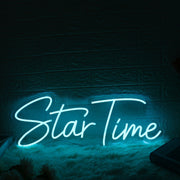 Star Time Blue Neon Sign