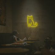 Staring Cat LED Neon Sign