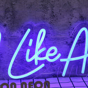 Started Like Ace Blue Neon Sign