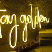 Stay Golden Neon Sign