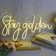 Stay Golden Neon Sign