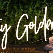 Stay Golden Yellow Custom Neon Sign