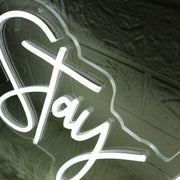 Stay Wild White Neon Sign