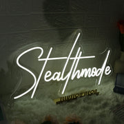 Stealthmode White Neon Sign