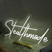 Stealthmode White Neon Sign