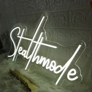 Stealthmode White Neon Sign