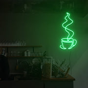 Steaming Coffee Cup Neon Sign Lights Night Lamp Led Neon Sign Light For Home Party