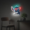 Stitch With Glasses LED Neon Acrylic Artwork