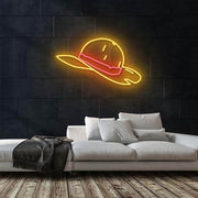 Straw Hat Pirate Neon Sign