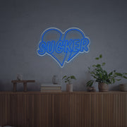 Sucker With Broken Heart LED Neon Sign