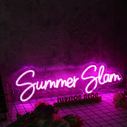 Summer Slam Purple Neon Sign