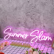 Summer Slam Purple Neon Sign