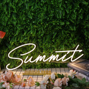 Summit Yellow Neon Sign