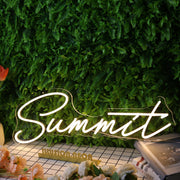 Summit Yellow Neon Sign