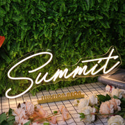 Summit Yellow Neon Sign