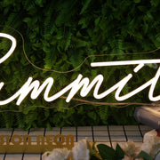 Summit Yellow Neon Sign