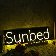 Sun bed Yellow Neon Sign