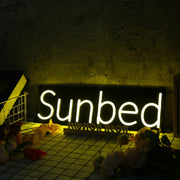 Sun bed Yellow Neon Sign