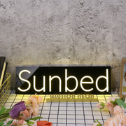 Sun bed Yellow Neon Sign