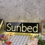 Sun bed Yellow Neon Sign