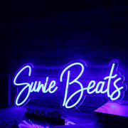 Sunie Beats Blue Neon Sign