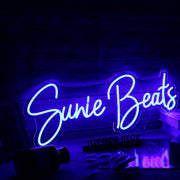 Sunie Beats Blue Neon Sign