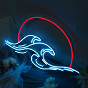 Sunset And Waves Neon Sign